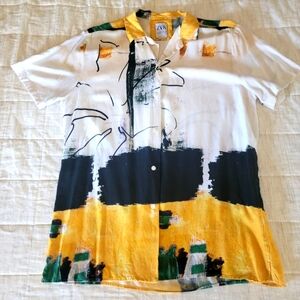 ZARA SHORT SLEEVE BUTTON DOWN